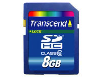Transcend SDHC Card 8192MB (TS8GSDHC6) Transcend SDHC Card 8192MB (TS8GSDHC6)